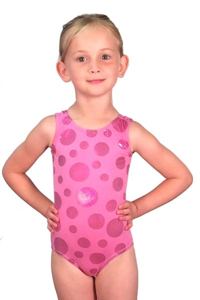 Gymnastic Leotards by Gym Digs - Pink Dot Tank